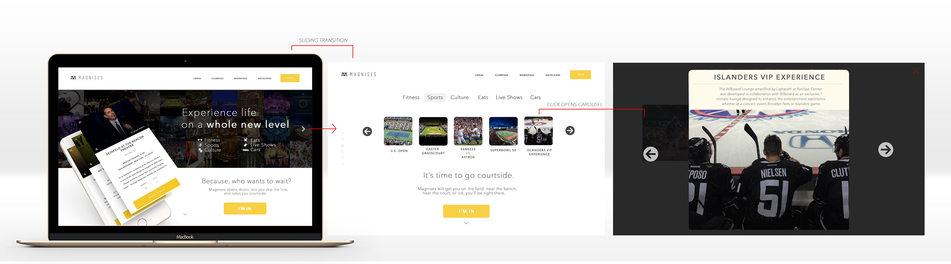 Magnises responsive membership product overview