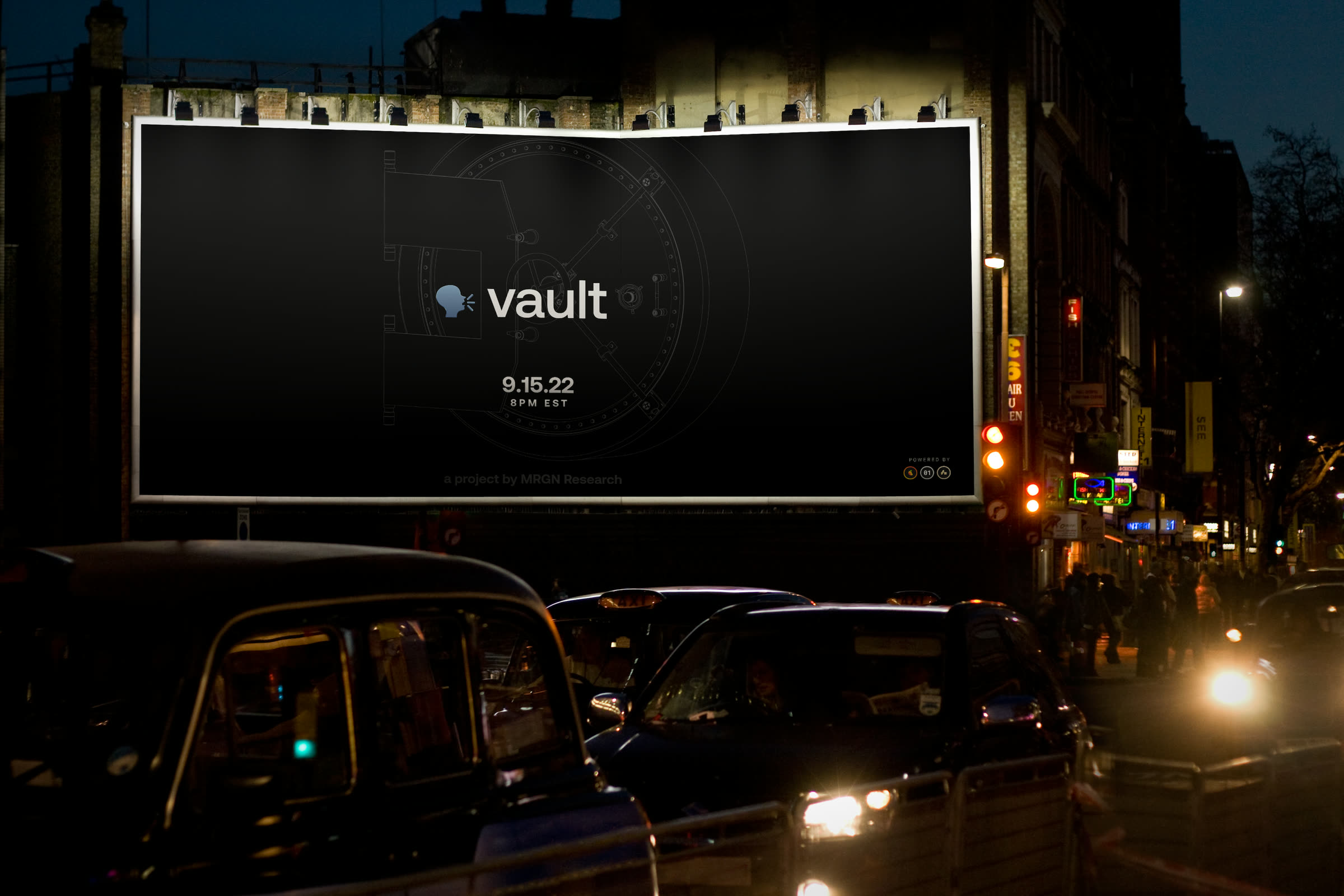 Vault billboard - London street