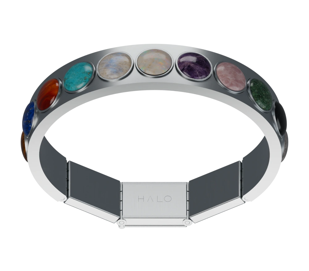 Habit Halo Year One bracelet design visualization with twelve natural stones