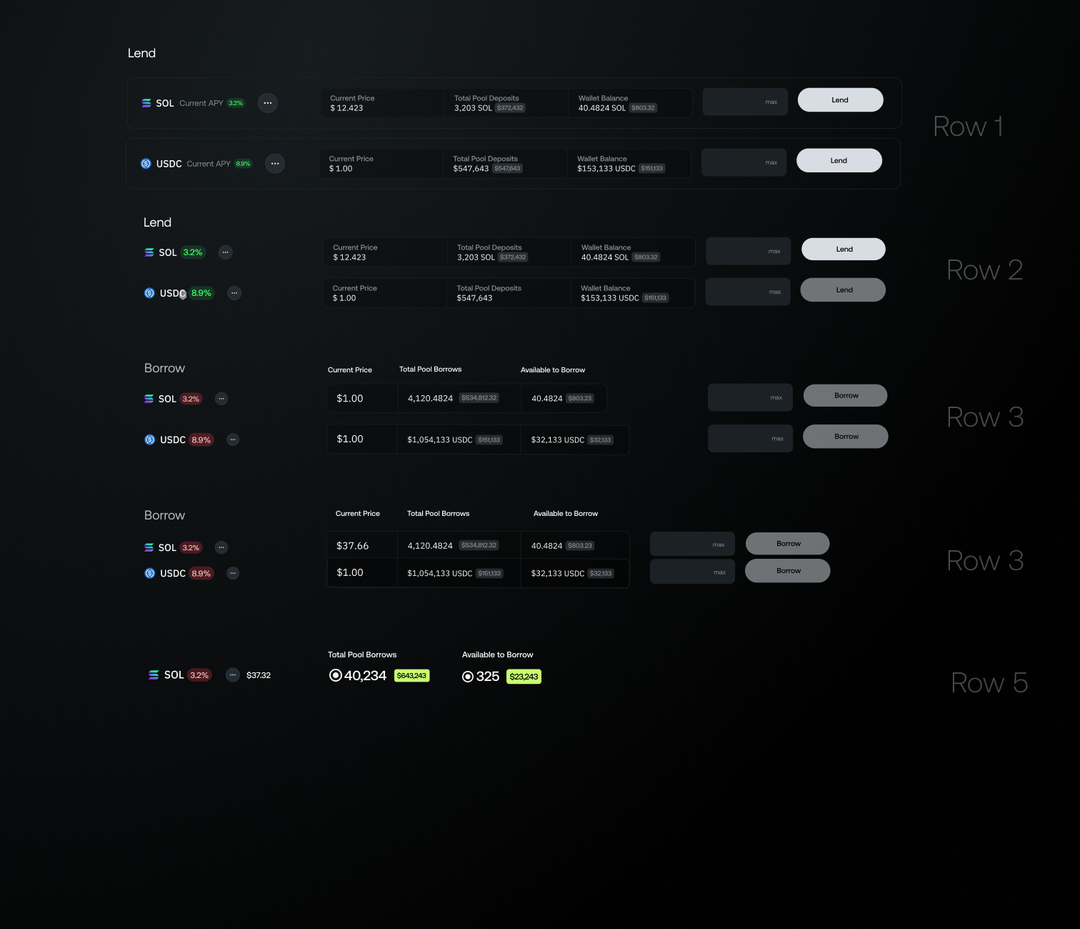 Component design iterations