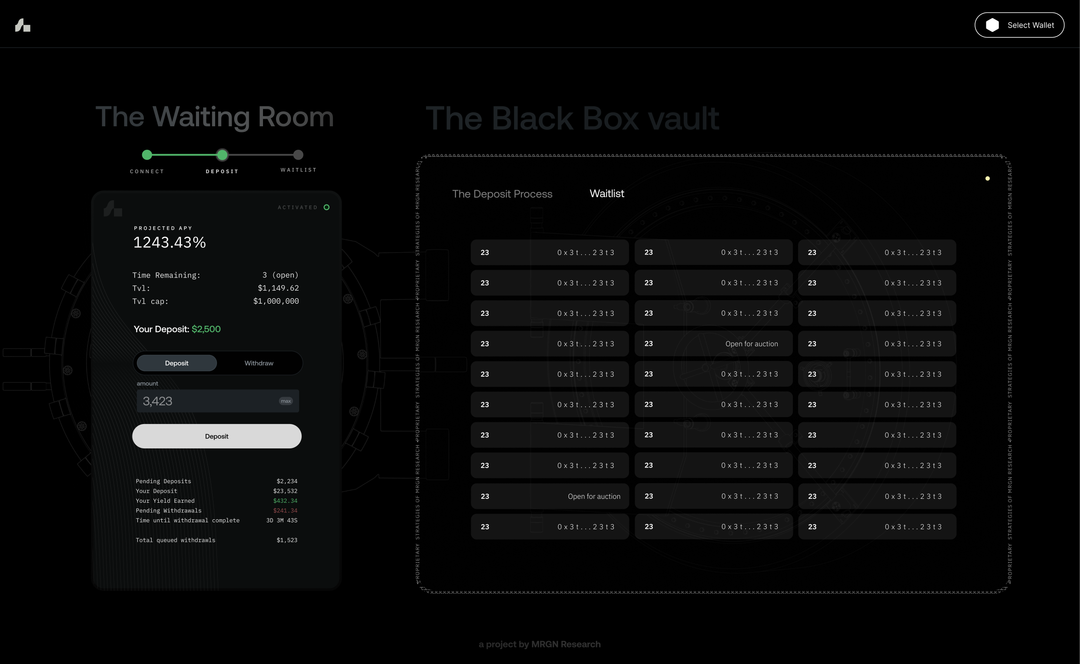 Waiting Room and Vault overview