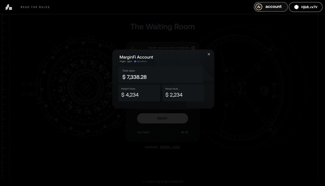 MarginFi Account modal