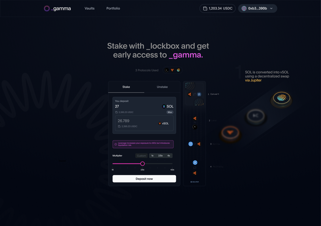 Gamma transaction process animation